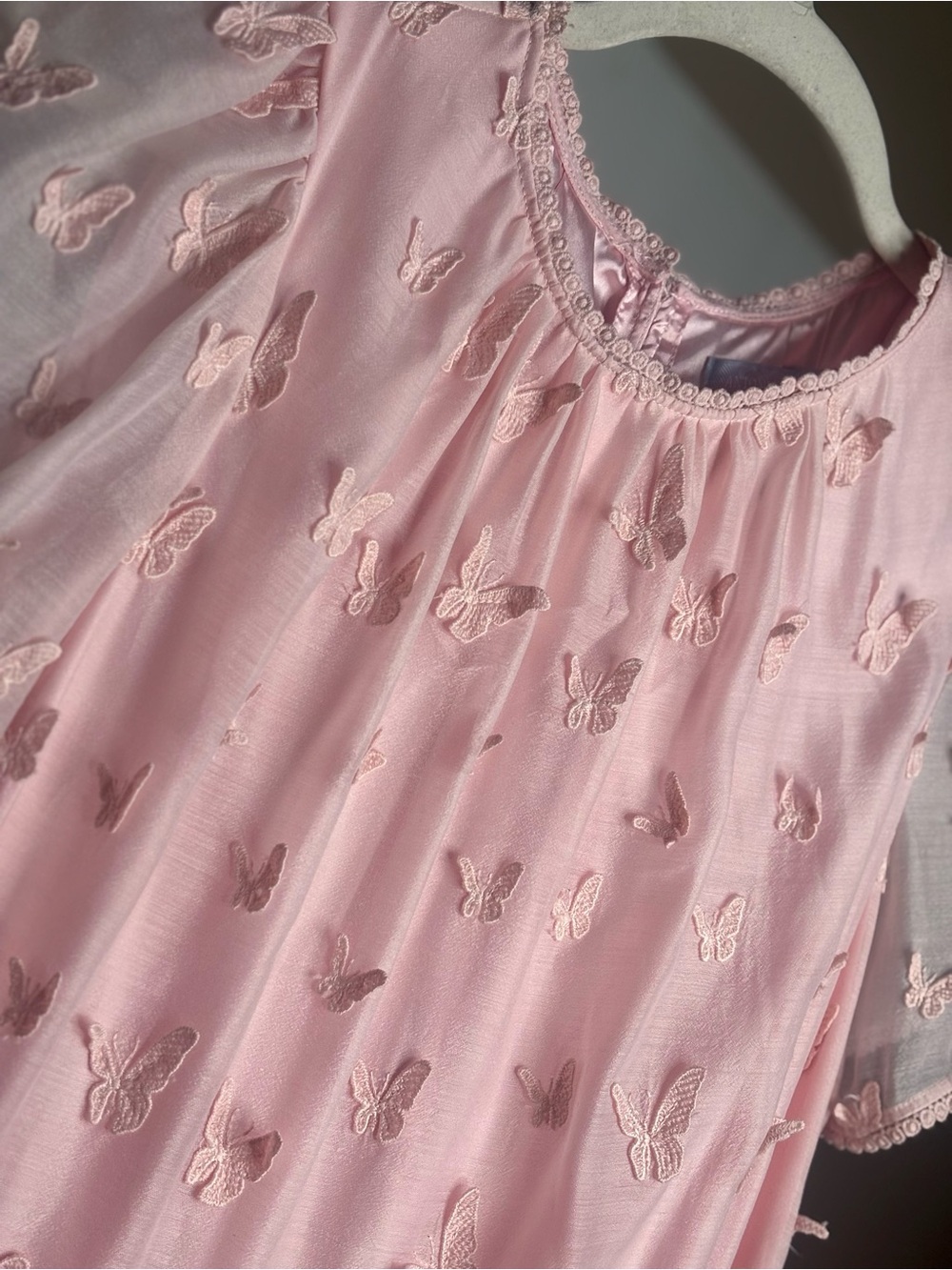 ANTONIO MELANI Pink Butterfly Embroidered Dress